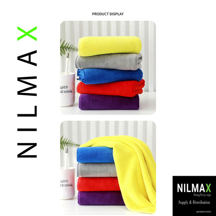 دستمال نظافت خانه و آشپزخانه میکروفایبر، حولهای نیلمکس مدل NILMAX H005 بسته 3 عددی
