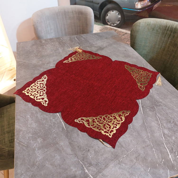 رومیزی طرح داماس کد 60cm