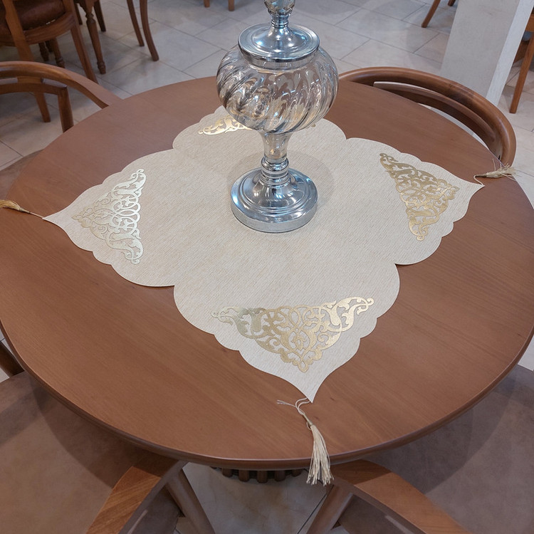 رومیزی طرح داماس کد 60cm