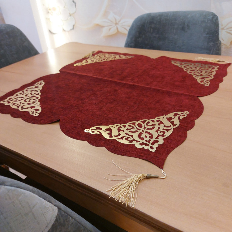 رومیزی طرح داماس کد 60cm
