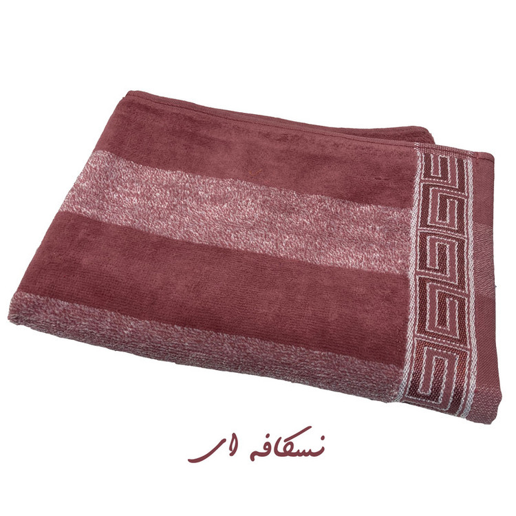 حوله دست و صورت ماندگار مدل ورس سایز 40x80 سانتی متر
