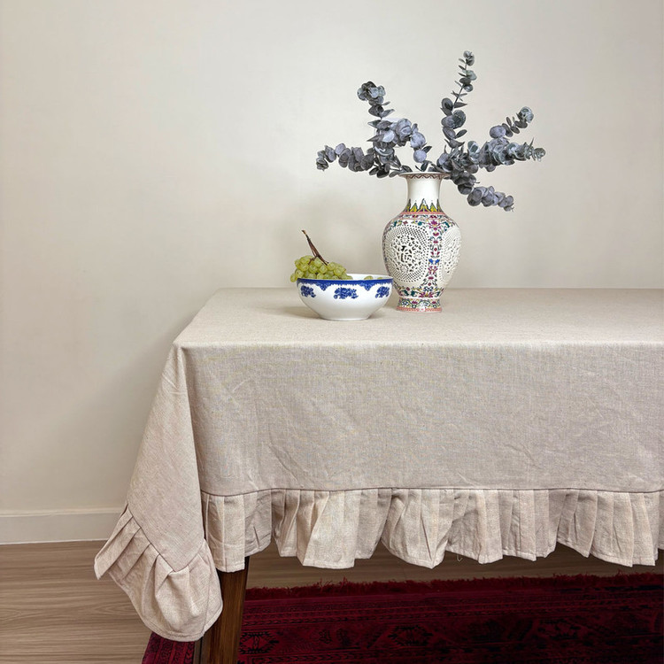 رومیزی مدل چین دار سایز 240x140 سانتیمتر