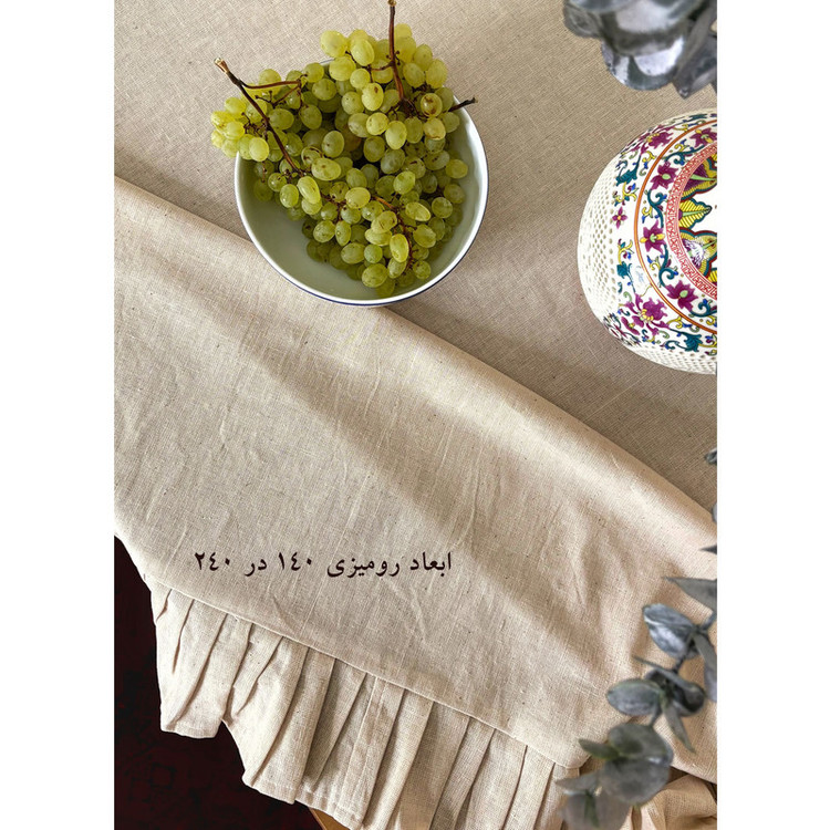 رومیزی مدل چین دار سایز 240x140 سانتیمتر