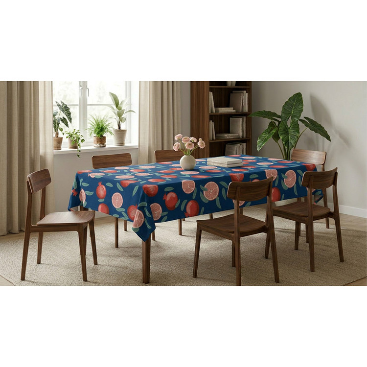 رومیزی طرح ترک مدل انار کد T.100 سایز 220x140 سانتیمتر
