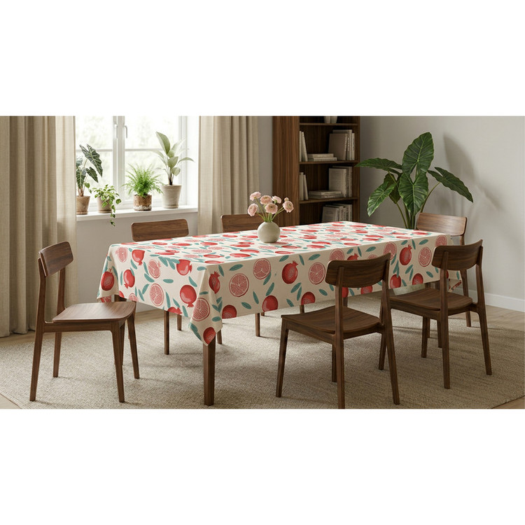 رومیزی طرح ترک مدل انار کد T.100 سایز 220x140 سانتیمتر
