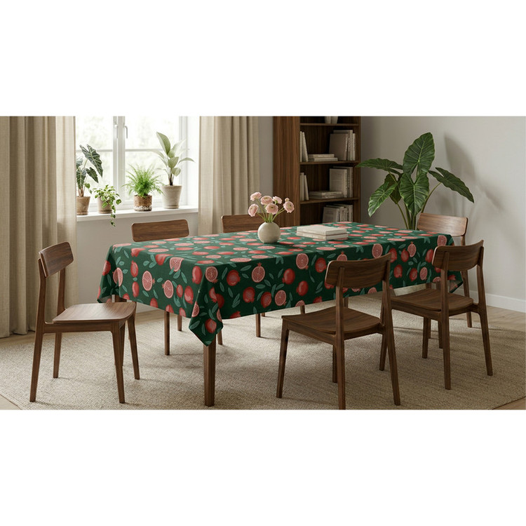 رومیزی طرح ترک مدل انار کد T.100 سایز 220x140 سانتیمتر