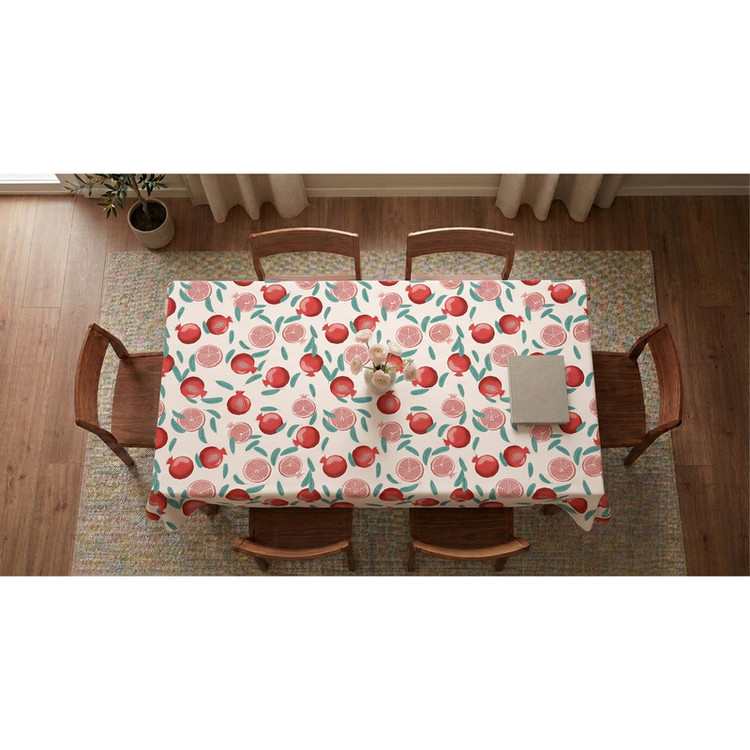 رومیزی طرح ترک مدل انار کد T.100 سایز 220x140 سانتیمتر