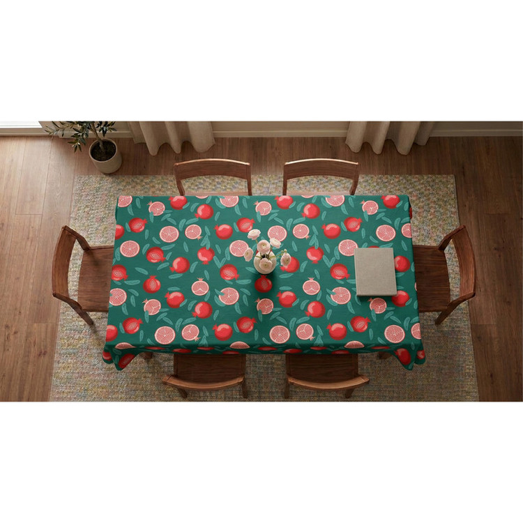 رومیزی طرح ترک مدل انار کد T.100 سایز 220x140 سانتیمتر