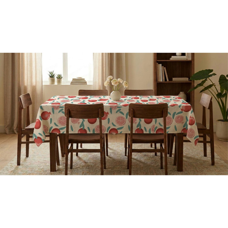 رومیزی طرح ترک مدل انار کد T.100 سایز 220x140 سانتیمتر