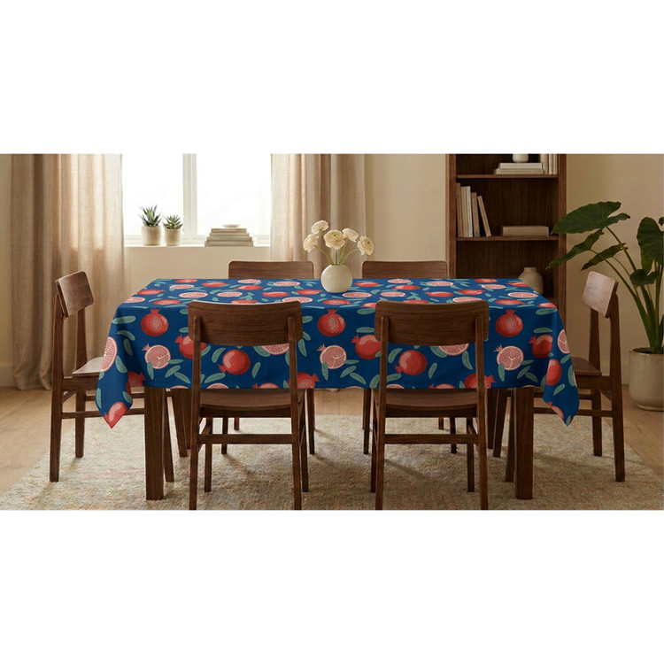 رومیزی طرح ترک مدل انار کد T.100 سایز 220x140 سانتیمتر