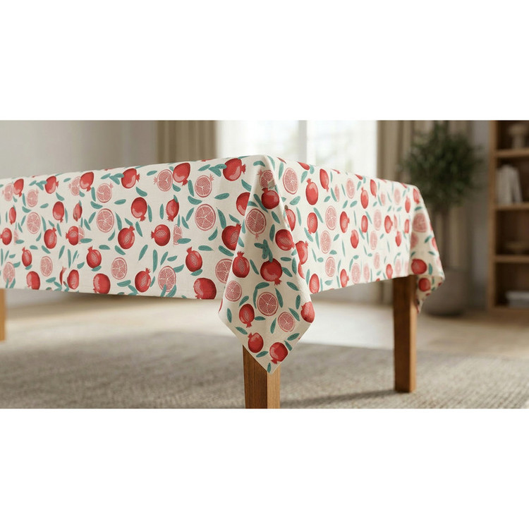 رومیزی طرح ترک مدل انار کد T.100 سایز 220x140 سانتیمتر