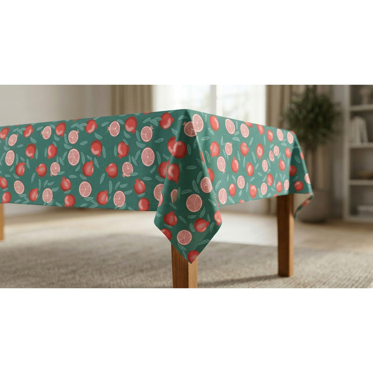 رومیزی طرح ترک مدل انار کد T.100 سایز 220x140 سانتیمتر