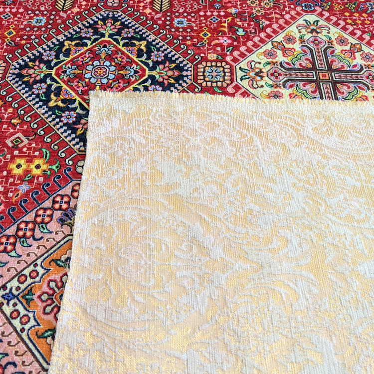 رومیزی مدل مخمل طرح سنتی سایز 190x135 سانتیمتر