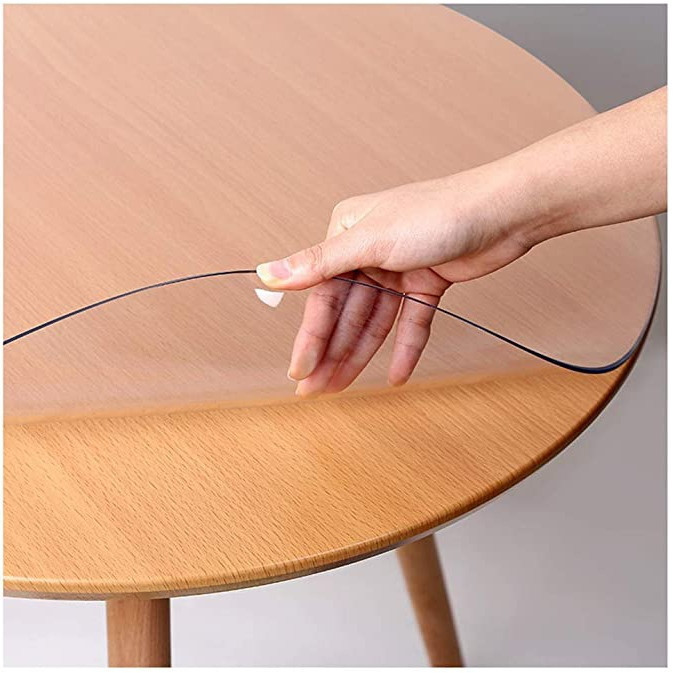طلق رومیزی مدل کریستال ضخیم 2mm سایز 120x80 سانتی متر