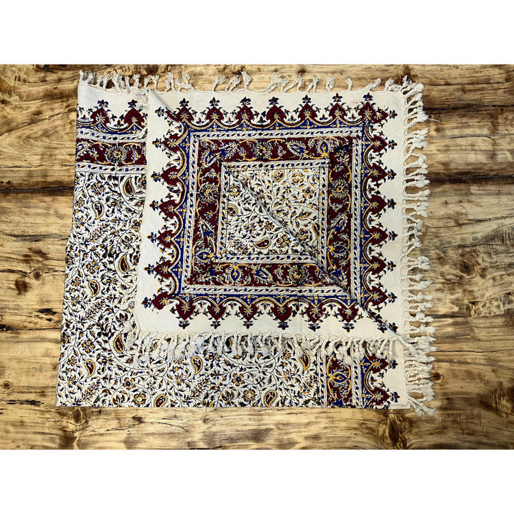 رومیزی قلمکار ممتاز طرح بته سنتی کد 2020
