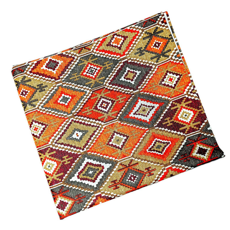 رومیزی طرح گلیم ترک مدل پارچه ای کد A140-T100cm
