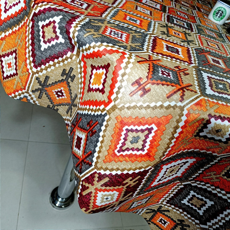 رومیزی طرح گلیم ترک مدل پارچه ای کد A140-T100cm