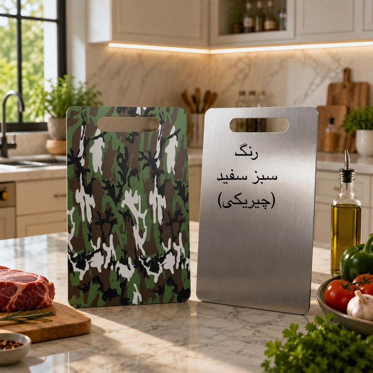 تخته گوشت مدل استیل کد MN-54