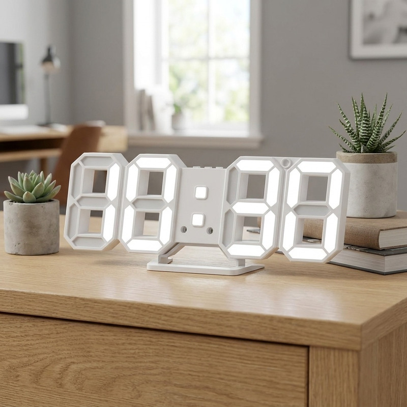 ساعت دیواری و رومیزی مدل X Segment Clock