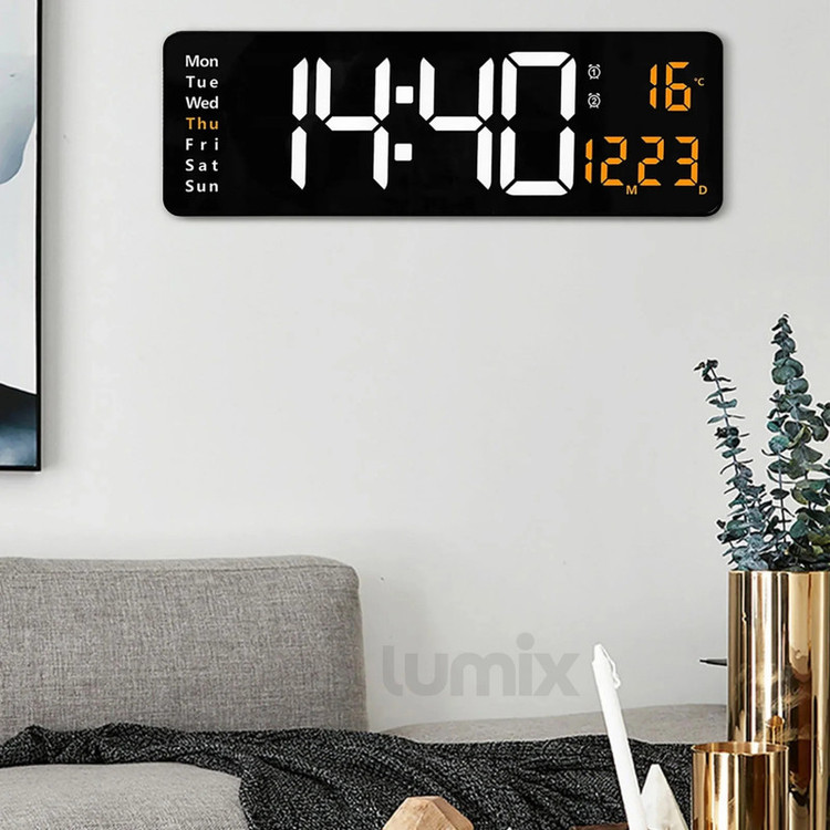 ساعت دیواری دیجیتال با نشانگر عددی لومیکس مدل T40 Pro