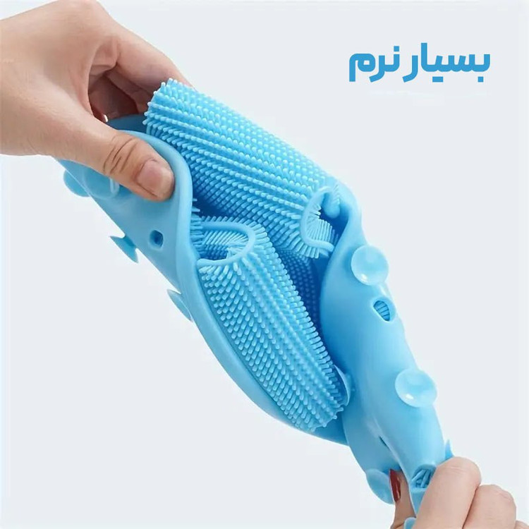 دمپایی ماساژور و شوینده مدل سیلیکونی