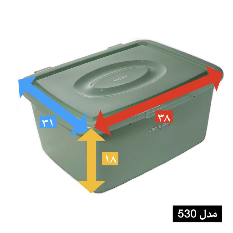ظرف نان ممتاز پلاستیک مدل 530 ظرفیت 17 لیتری