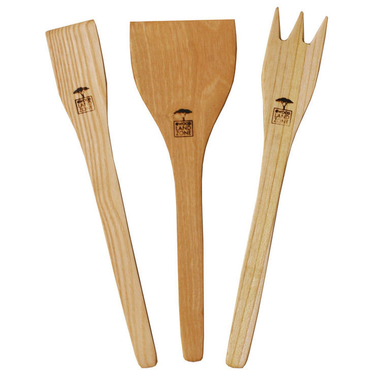 سرویس کفگیر و ملاقه 3 پارچه مدل wood