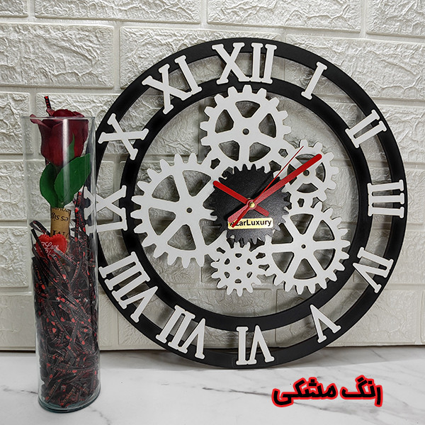 ساعت دیواری آذرلاکچری طرح کلاسیک کد clas03