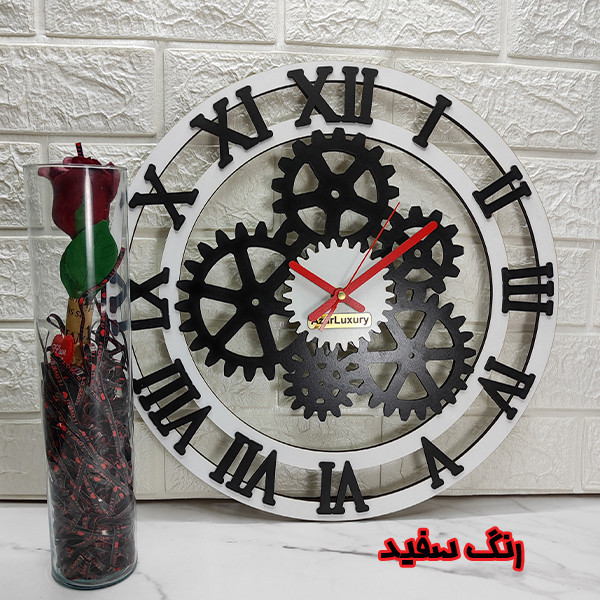 ساعت دیواری آذرلاکچری طرح کلاسیک کد clas03