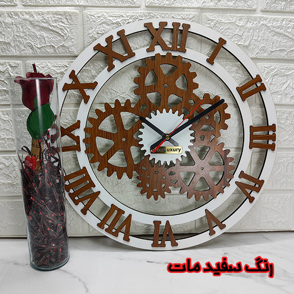 ساعت دیواری آذرلاکچری طرح کلاسیک کد clas03