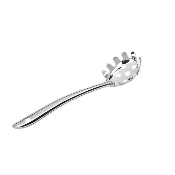 سرویس کفگیر و ملاقه استیل 2 پارچه مدل ماکارونی کد 1MK