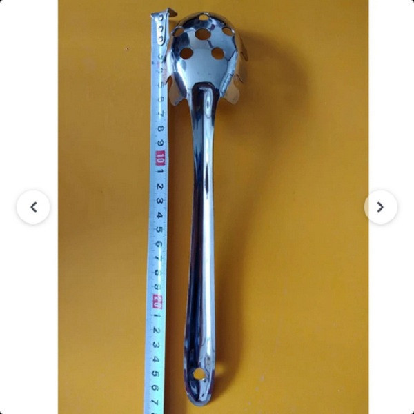 سرویس کفگیر و ملاقه استیل 2 پارچه مدل ماکارونی کد 1MK