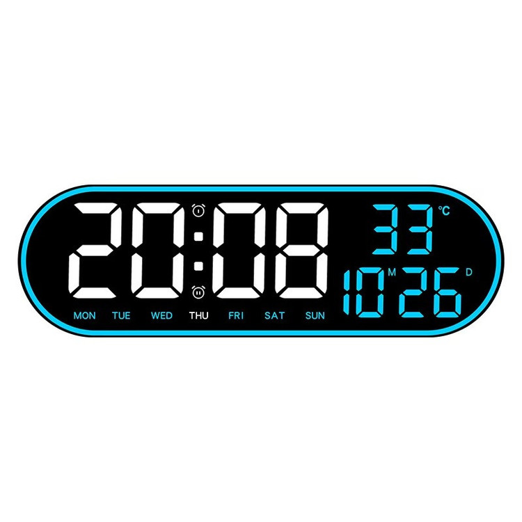 ساعت دیواری دیجیتال مدل ریموت کنترل دار کدGH8021
