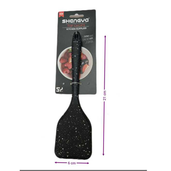 سرویس کفگیر و قاشق 3 پارچه شنگیا مدل سیلیکونی کهکشانی طرح منیاتوری