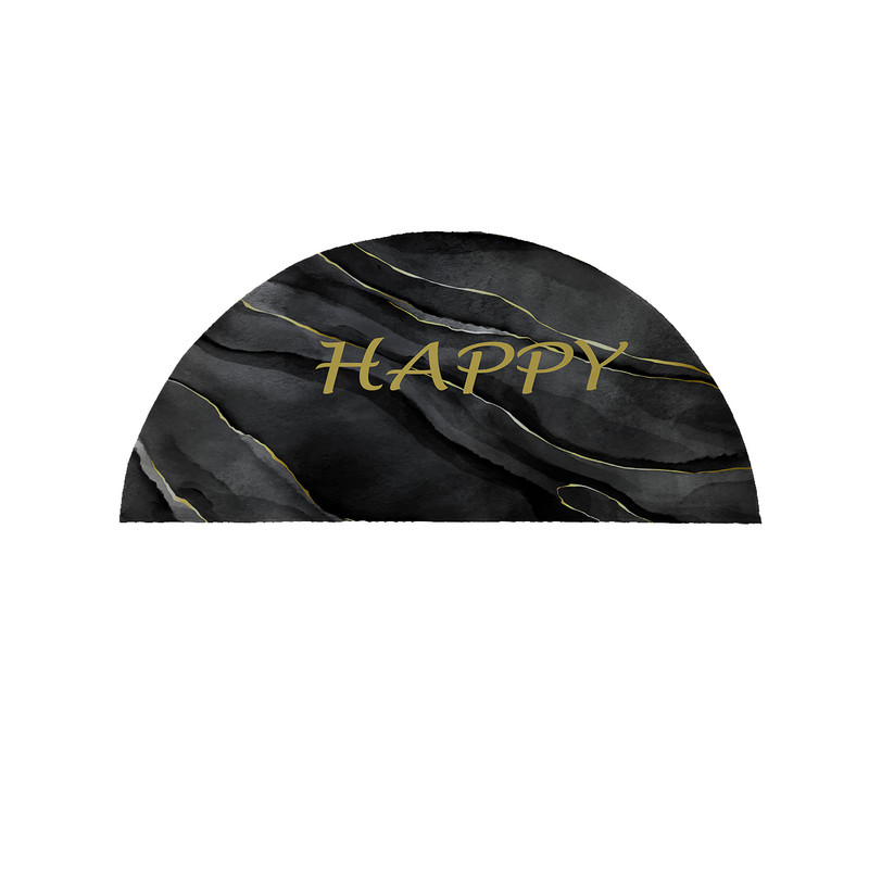 پادری مدل نیم دایره طرح Happy کد 8754 سایز 90×45 سانتی متر