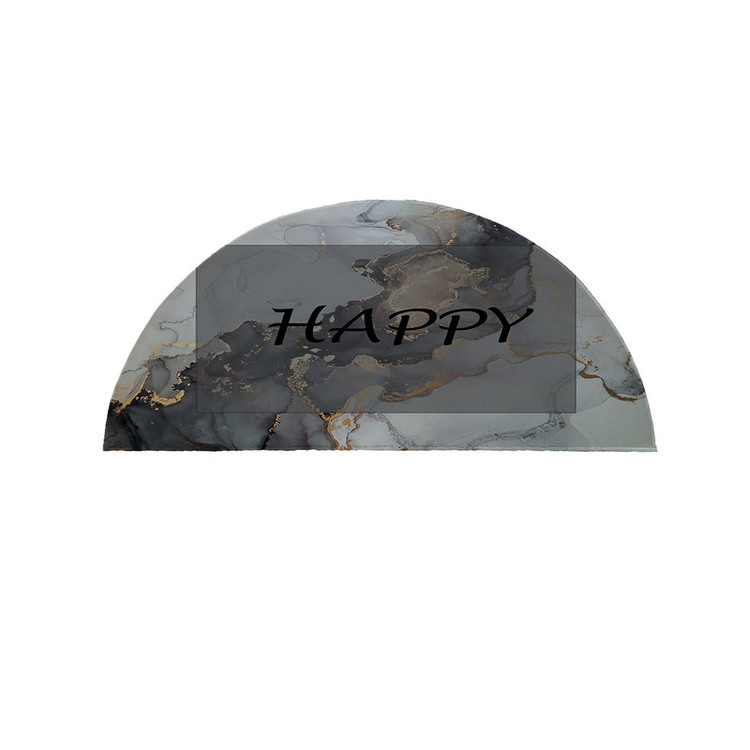 پادری مدل نیم دایره طرح Happy کد 8706 سایز 90×45 سانتی متر