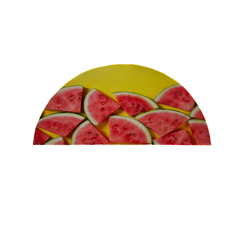 پادری مدل نیم دایره طرح هندوانه کد 8422 سایز 90×45 سانتی متر