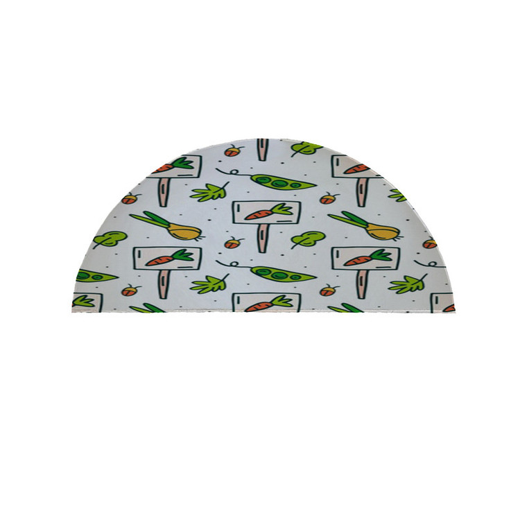پادری مدل نیم دایره طرح هویج کد 8072 سایز 90×45 سانتی متر