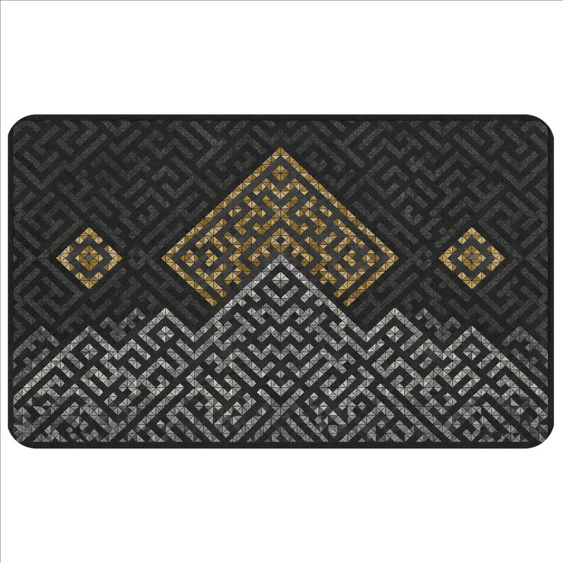 پادری مدل رویه مخمل طرح ترک کد S.1258 سایز 75x45 سانتیمتر مناسب برای فضای داخلی