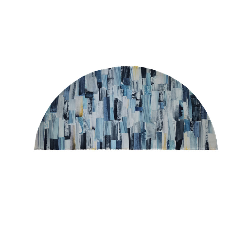 پادری مدل نیم دایره طرح ابروبادی کد 9177 سایز 90×45 سانتی متر