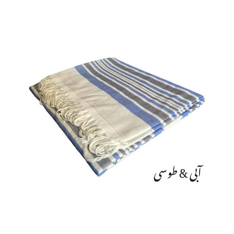 حوله حمام مدل ریشه دار نخی سایز 130x80 سانتی متر