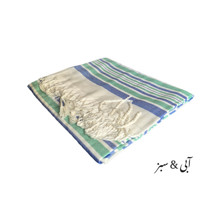 حوله حمام مدل ریشه دار نخی سایز 130x80 سانتی متر