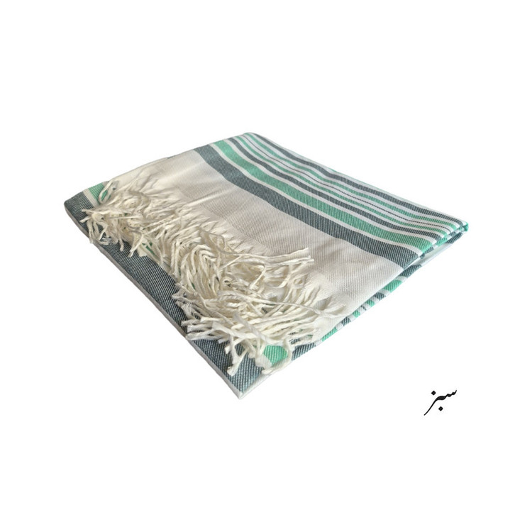 حوله حمام مدل ریشه دار نخی سایز 130x80 سانتی متر
