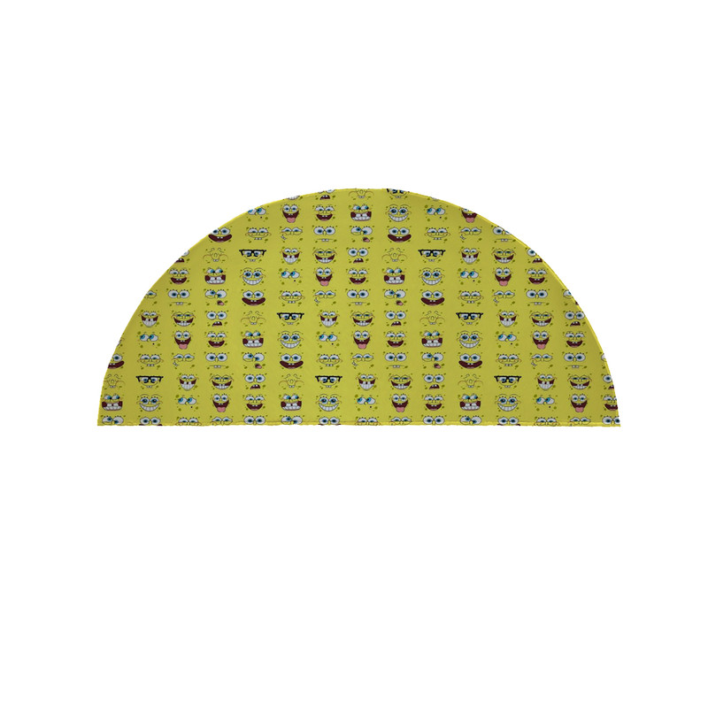 پادری مدل نیم دایره طرح شکلک کد 8554 سایز 90×45 سانتی متر