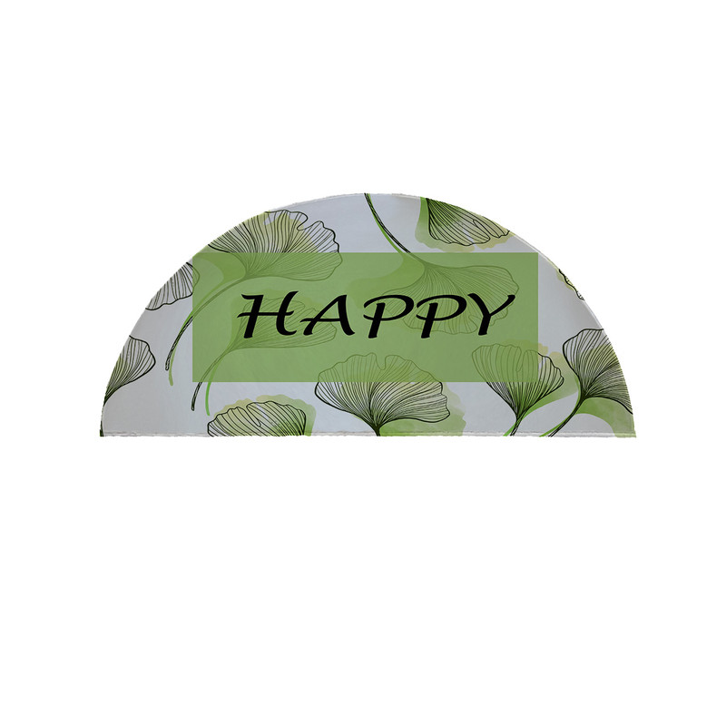 پادری مدل نیم دایره طرح Happy کد 8730 سایز 90×45 سانتی متر