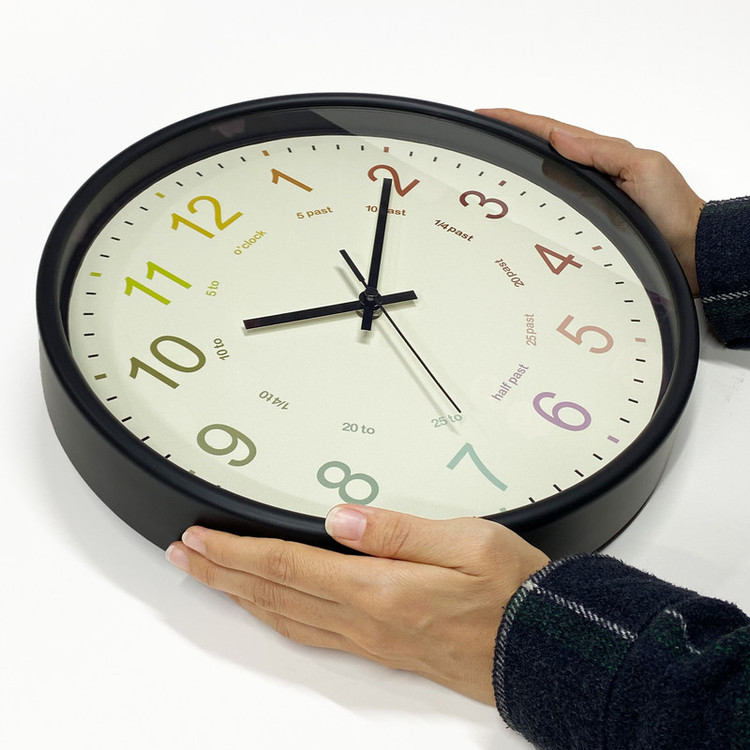 ساعت دیواری سال بردز طرح مینیمال رنگی رنگی مدل CW-colorful clock