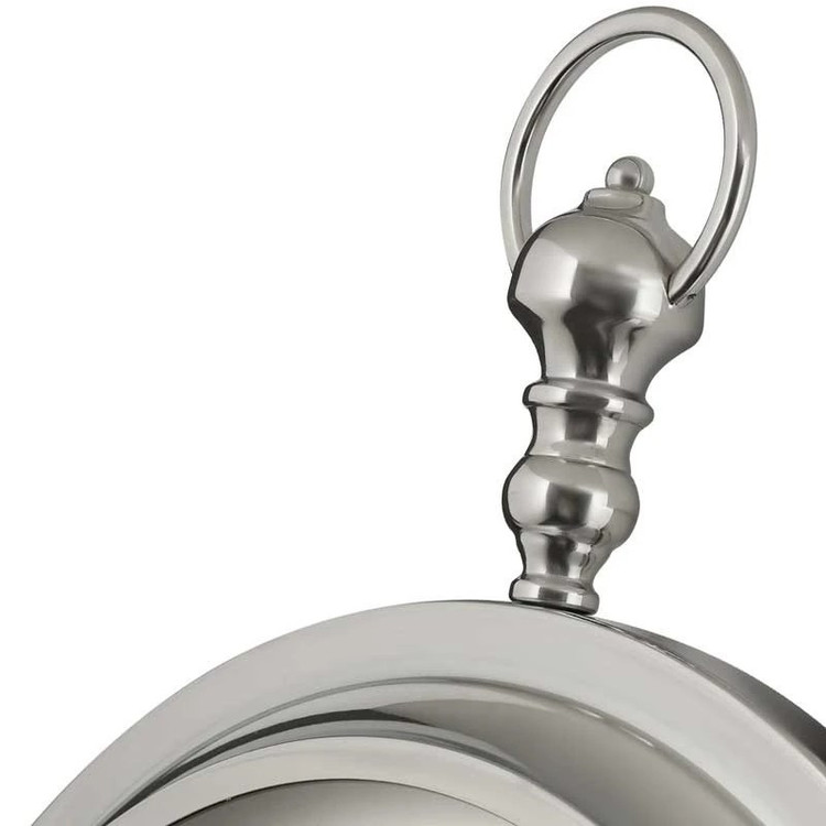 ساعت دیواری عقربهای با نشانگر رومی لوتوس مدل M-4031-JOLIET-SILVER