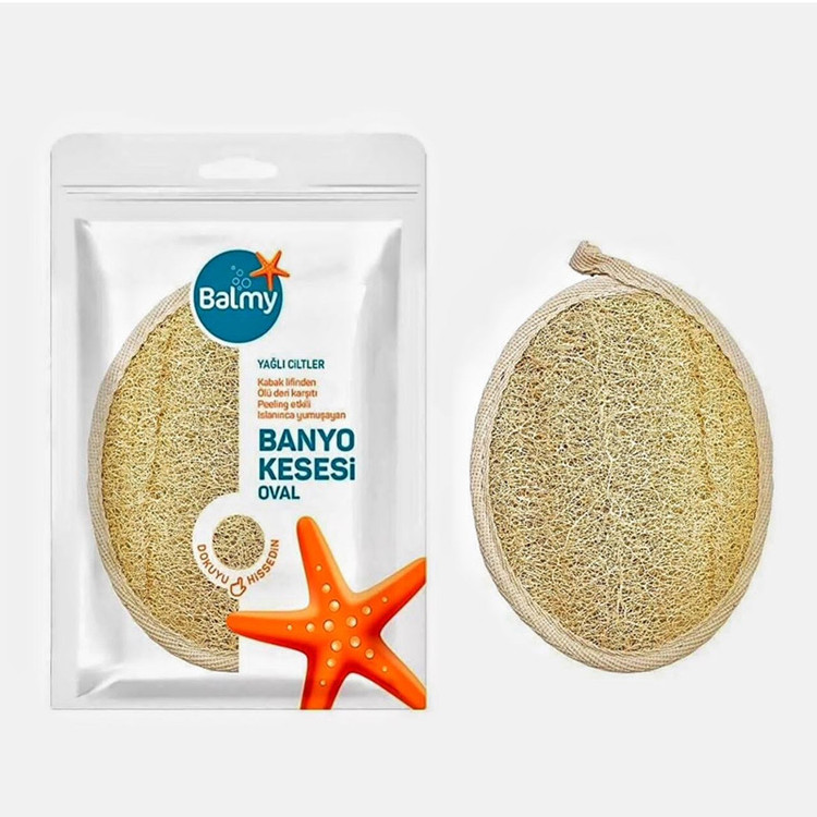 لیف حمام بالمی مدل لوفا کد NATURAL BATH SCRUBBER