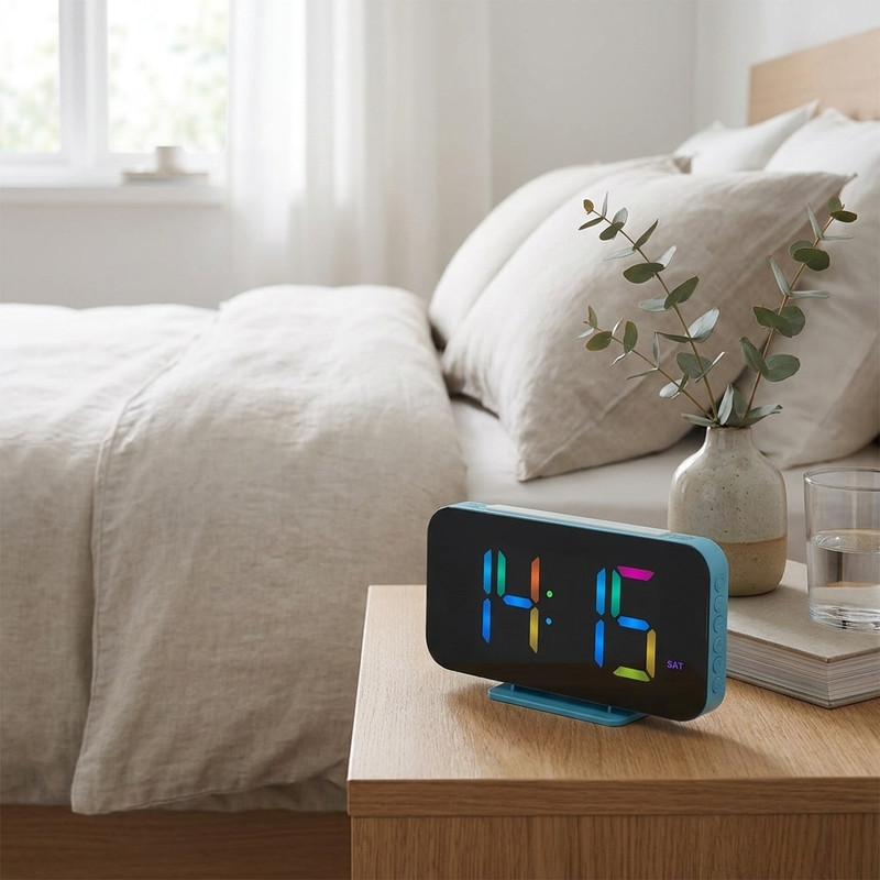 ساعت رومیزی دیجیتال مدل ALARM CLOCK کد 9010D
