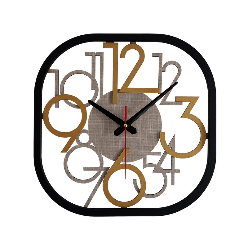 ساعت دیواری عقربه‌ای با نشانگر فانتزی طرح اعداد